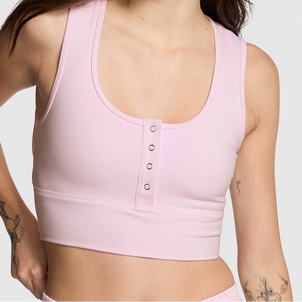 Women's Pink Sleeveless Crop Top